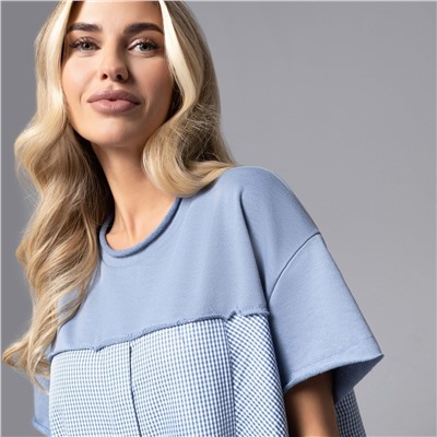 Платье-рубашка комбинированное, Вдохновение лета