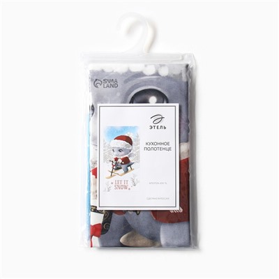 Полотенце новогоднее "Этель" Let it snow 40х73 см, 100% хл, саржа 190 г/м2