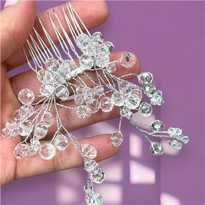 Гребень для прически с хрусталиками модель 1