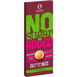 Шоколад O'Zera горький No sugar added Dark&Nuts 90 г /КДВ