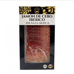 Jamón de cebo ibérico 50% raza ibérica sin gluten y sin lactosa 3 sobres de 75 g