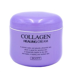 Jigott Ночной омолаживающий крем для лица с коллагеном, 100 мл