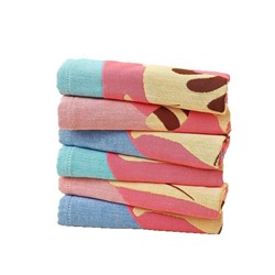 Zhiyang towel, four-layer cotton jacquard gauze, stretch cat square towel, soft absorbent kitchen towel factory price wholesale