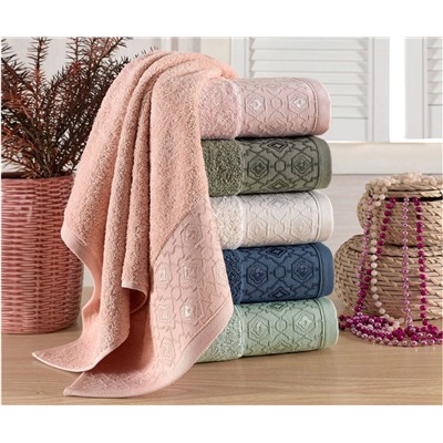 Махровые Банные Полотенца 70x140 см. 6 шт/уп. Slow Cotton E719 MONIFA - PHILIPPUS