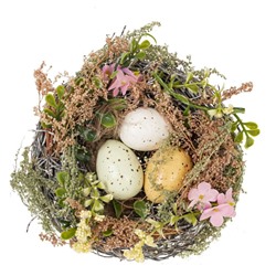 GAEM Изделие декоративное "Гнездо пасхальное", L14 W14 H6 см