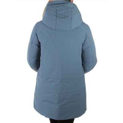 M9072 GRAY/LT.BLUE Пальто зимнее женское Snowpop