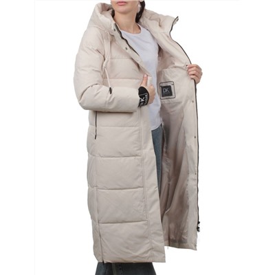 753 LT. BEIGE Пальто зимнее женское (170 гр. холлофайбер)