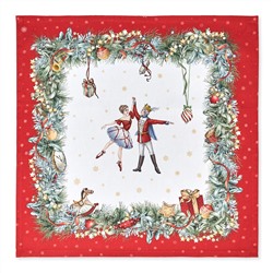 НАБОР САЛФЕТОК ИЗ 2-Х ШТ "ЩЕЛКУНЧИК",40Х40СМ , КРАСНЫЙ ,100% ХЛОПОК