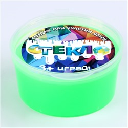 Слайм «Стекло» 50 г, зелёный неон