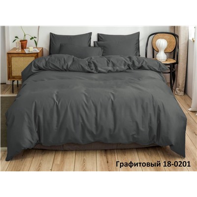 “Акция Простыня на резинке Моноколор “Графит” Микрофибра