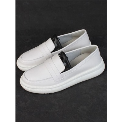 03-ZL-8501 WHITE Полуботинки женские (натуральная кожа)