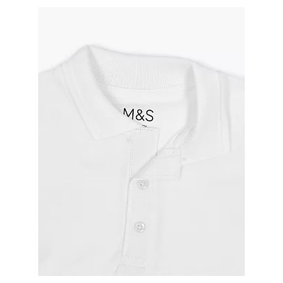 2pk Unisex Easy Dressing School Polo Shirts (3-18 Yrs)