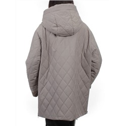 F-803 GRAY BEIGE Куртка демисезонная женская (100 гр. холлофайбер)