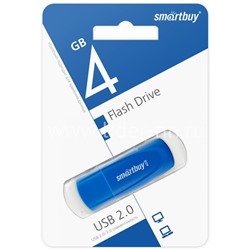USB Flash 4GB SmartBuy Scout синий 2.0