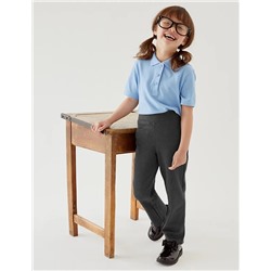 Girls' Regular Leg Knitted School Trousers (2-16 Yrs)