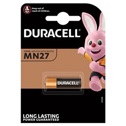 Батарейка Duracell MN27 (27A) 12V алкалиновая, 1BL