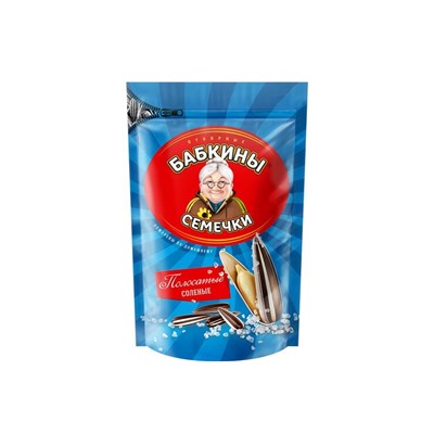«Бабкины семечки», семечки полосатые, солёные, 240 г