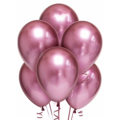 Шары Хром "Металлик pink" 10 шт.