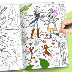 Раскраска большая «Сказки Корнея Чуковского», 68 стр., формат А4