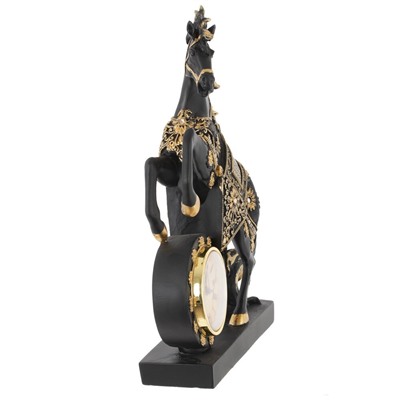 GAEM Фигурка декоративная "Лошадь" с часами (AAx1,н.п.), L23 W7 H33 см