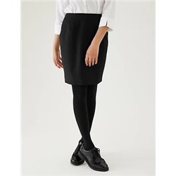 Girls' Short Pencil School Skirt (9-16 Yrs)