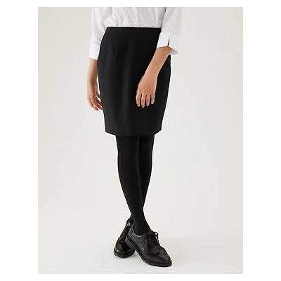 Girls' Short Pencil School Skirt (9-16 Yrs)