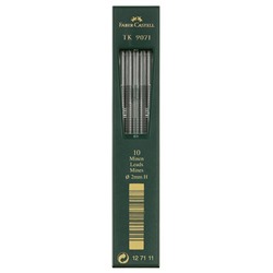 Грифели для цанговых карандашей H 2,0мм 10шт TK 9071 Faber-Castell 127111/Германия