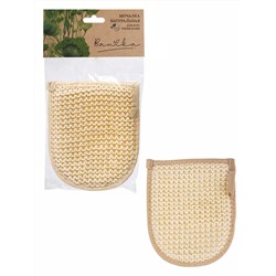 Мочалка "Рукавица", сизаль, 17х14см