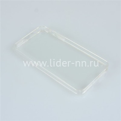 Задняя панель для  iPhone5 Силикон  прозрачная (пакет)