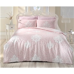 2 сп. Евро Комплект Постельного Белья Creaforce Snazzy Pembe - Altınbaşak