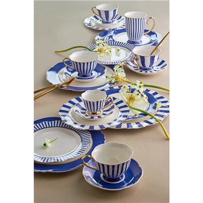 Набор кофейных пар в полоску Vintage Charm, 90 мл, 2 шт.