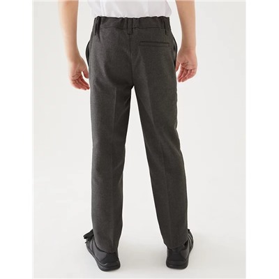Boys' 2pk Skinny Leg School Trousers (2-18 Yrs)