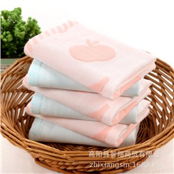 Apple, gauze soft handkerchief for kindergarten, water absorbent, wholesale