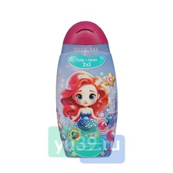 Детская Гель-пена 2в1 Delicare Клубника, 3+ 300мл