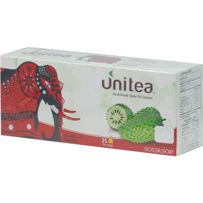 UNITEA. Soursop black 50 гр. карт.пачка, 25 пак.