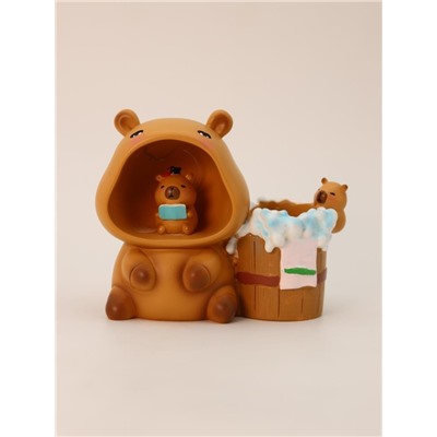 Ночник - подставка для канцелярских принадлежностей "Capybara student" (13.8 см)