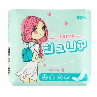 JURIA  Прокладки Ежедневные Daily 15,5см 20 шт
