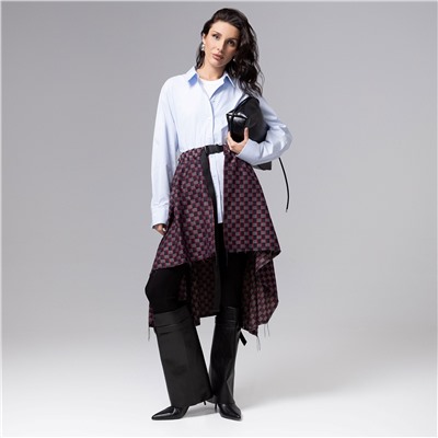 Юбка-килт с необработанными краями, Игра теней