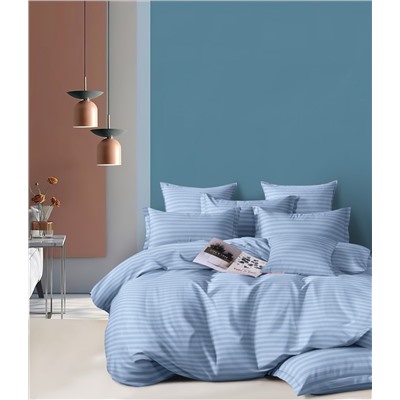 Микросатин Страйп “Голубая Лаванда”