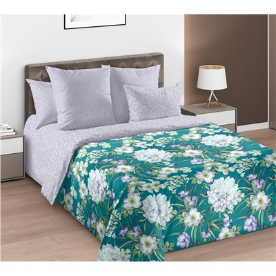 Ткань перкаль Элит / Белый букет 1 (основа)