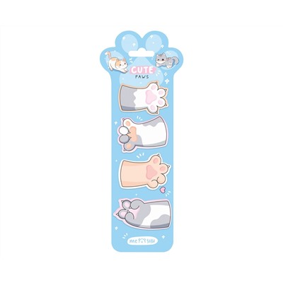 Флажки-закладки MESHU "Cute Paws",  20л., европодвес