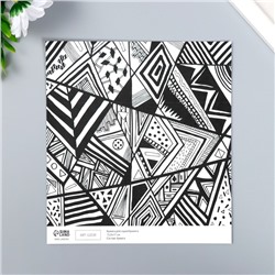 Бумага для скрапбукинга двусторонняя «Стиль», плотность 180 г, 15.5×17 см