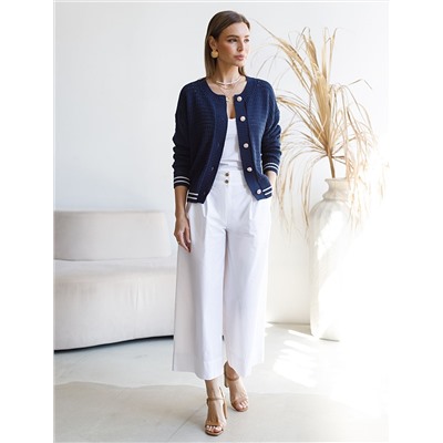 Кюлоты А-силуэта из легкого хлопкового поплина