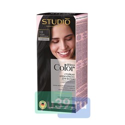 Ultima Color Studio Профешнл Стойкая крем-краска для волос 1.0 Черный натуральный 50/50