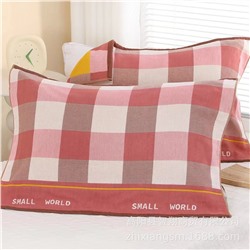 Pillow towel Four-layer gauze Bird Singing Flowers Pillow towel Breathable sweat-absorbing pillow towel Factory price Wholesale Good Dream Cotton Gauze
