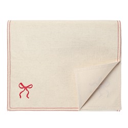 Дорожка на стол Fancy Bows бежевого цвета из коллекции Essential, 45x150 см