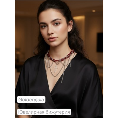 Чокер-колье на шею многослойный Арт ЧО/020