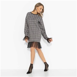 Платье комбинированное с сеткой, Вне формата (эталон)