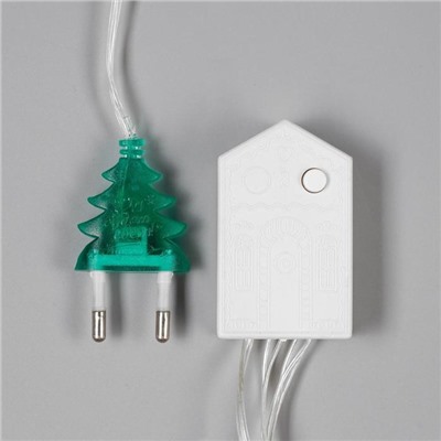 Гирлянда «Нить» 20 м, IP20, прозрачная нить, 200 LED, 8 режимов, 220 В, свечение тёплое белое