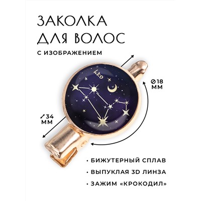 HZF-0309 Заколка Знаки Зодиака - Лев